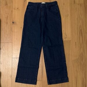 Universal Thread Women's High Rise Wide Leg Dark Blue Jeans